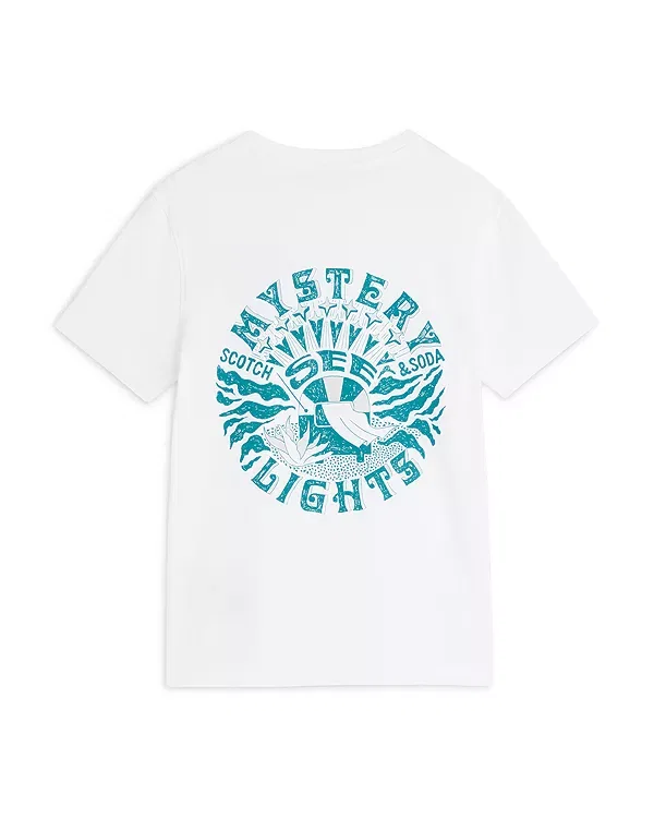 Детская футболка для мальчиков с принтом Scotch & Soda, Bright White — фото 2