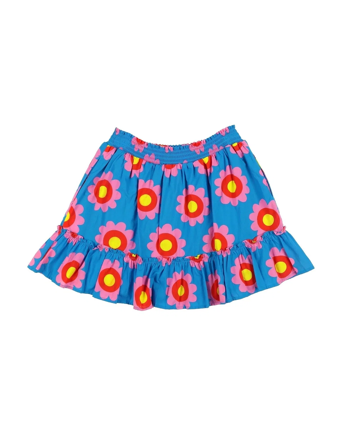 Детская юбка для девочек с цветочным принтом Stella Mccartney Kids, синий — фото 2