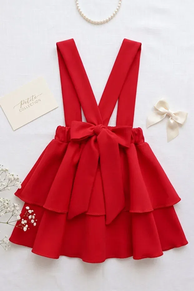 Детское платье для девочек с принтом Helen Red April 23rd Show Outfit Jile Dress Parla Kids, Red