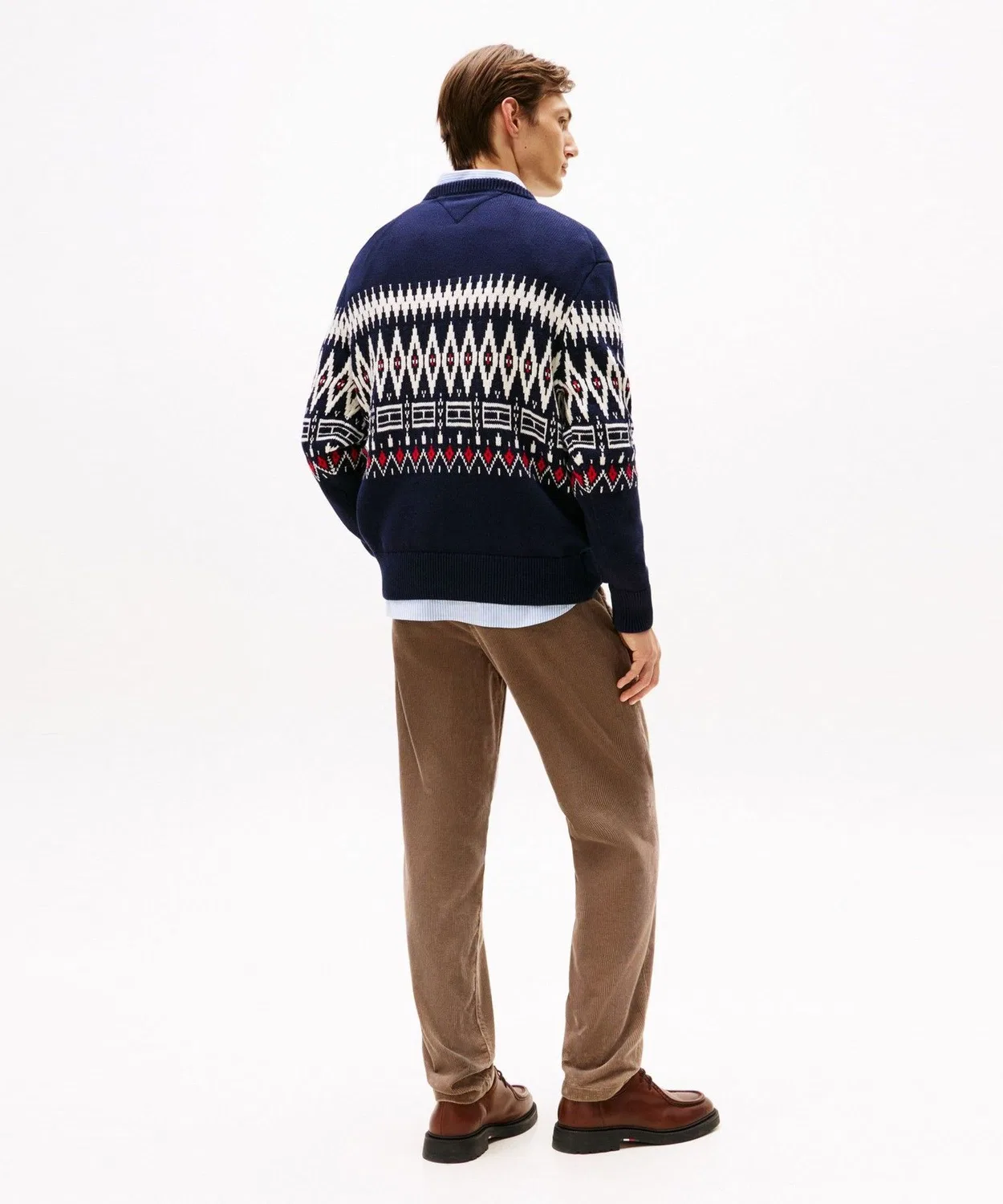 Мужской свитер с фэр-айл принтом TOMMY HILFIGER, Green — фото 4