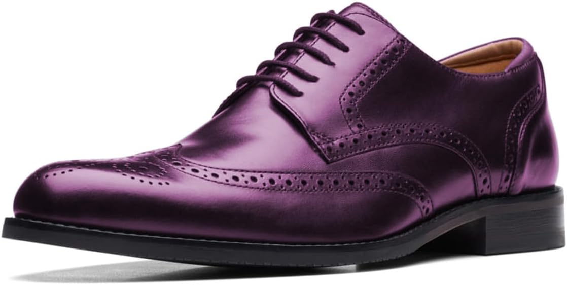 

Мужские оксфорды FSJ Классические броги с крыльями, шнуровка, перфорированный, с круглым носком, дерби, размеры 4-16 США, фиолетовый