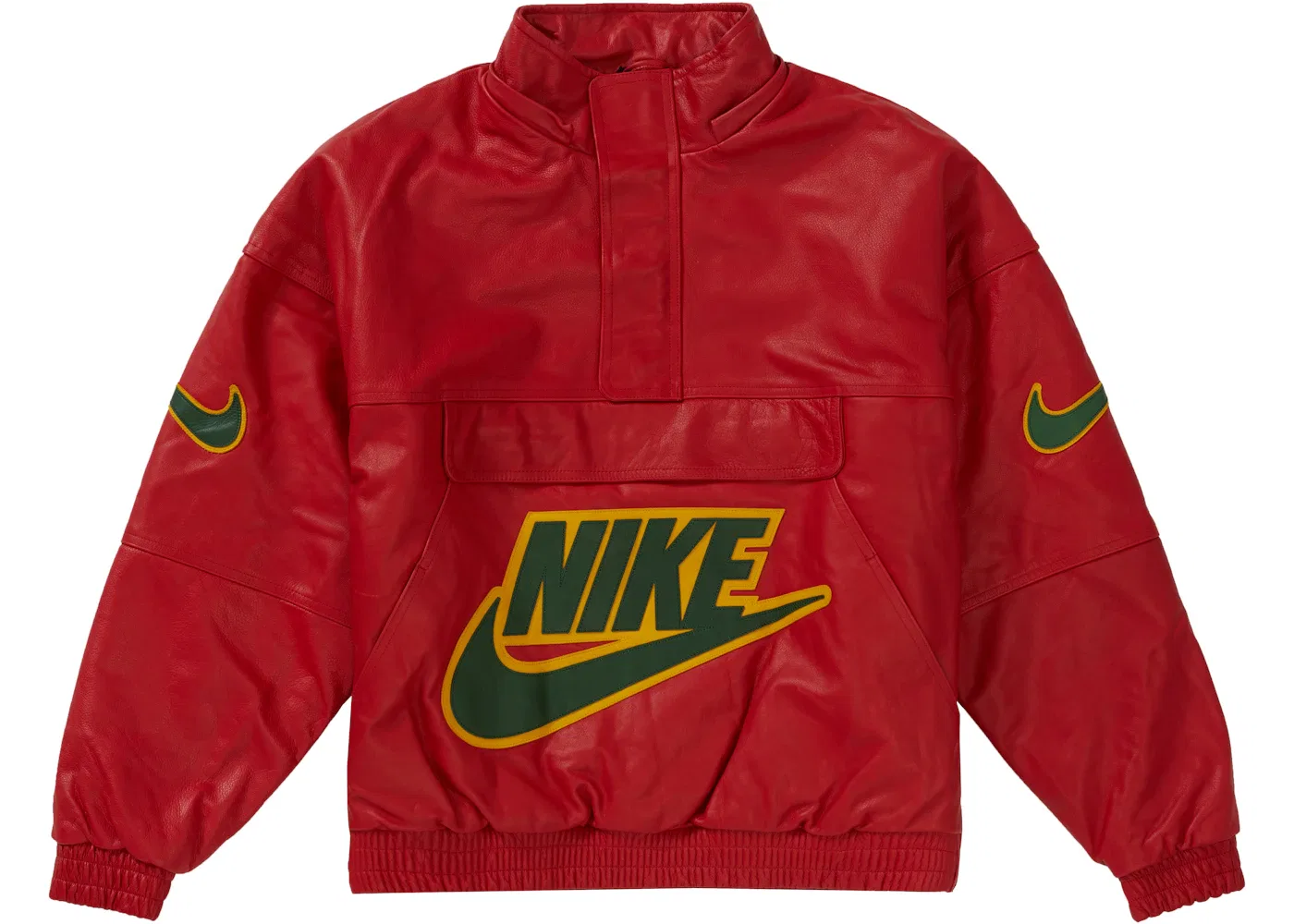 Мужская анорак из кожи Nike Red Supreme, Red — фото 2