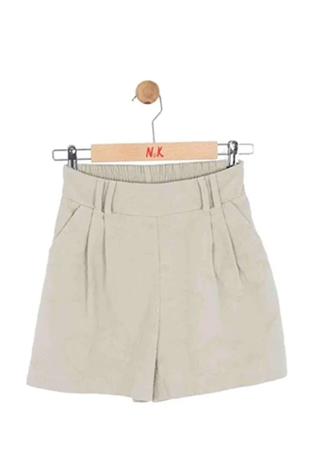 Детские шорты для девочек с принтом Lara Nk Kids, Green — фото 2