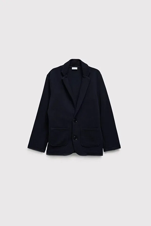 Детский блейзер для мальчиков с лацканом Babokah, Navy Blue — фото 4
