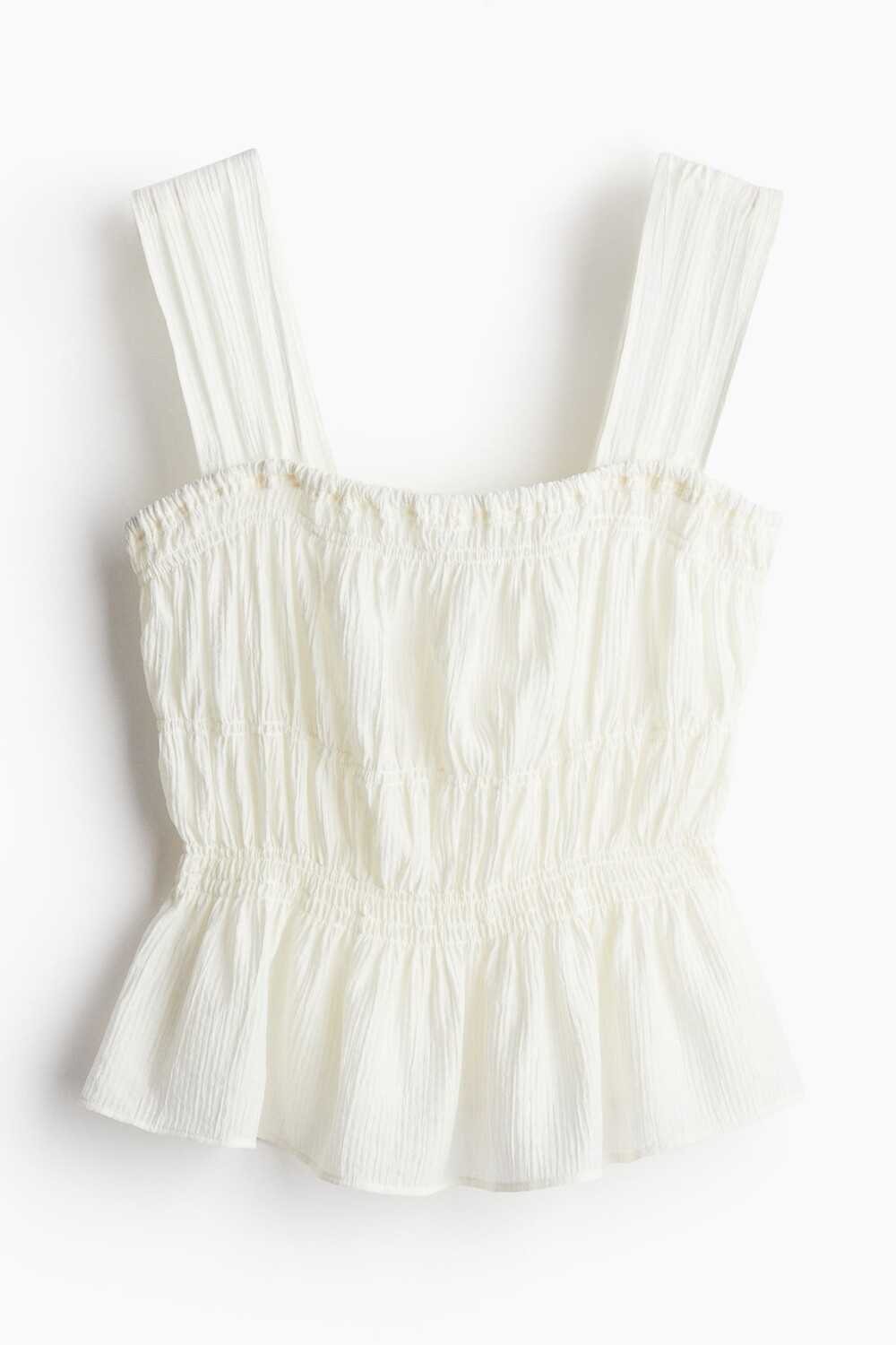 

Топ H&M Crêpe Peplum, белый