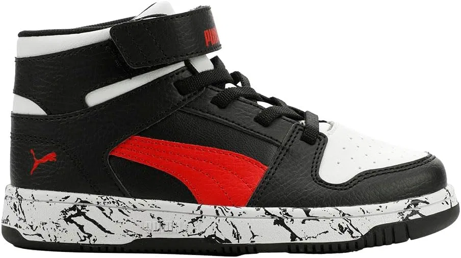 Детские кроссовки для мальчиков с принтом Rebound Layup Rcl Marble PUMA, Black