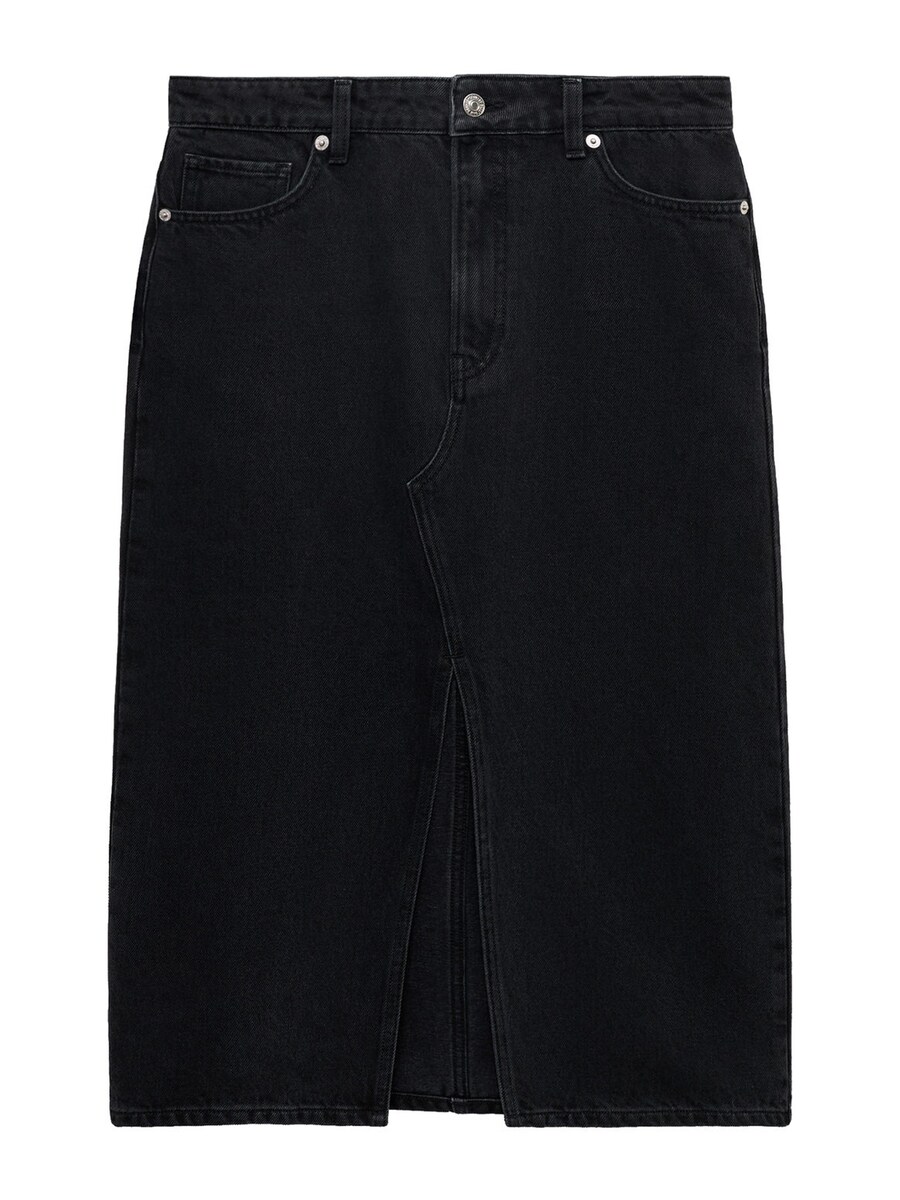

Юбка миди MANGO Skirt SOLE, черный