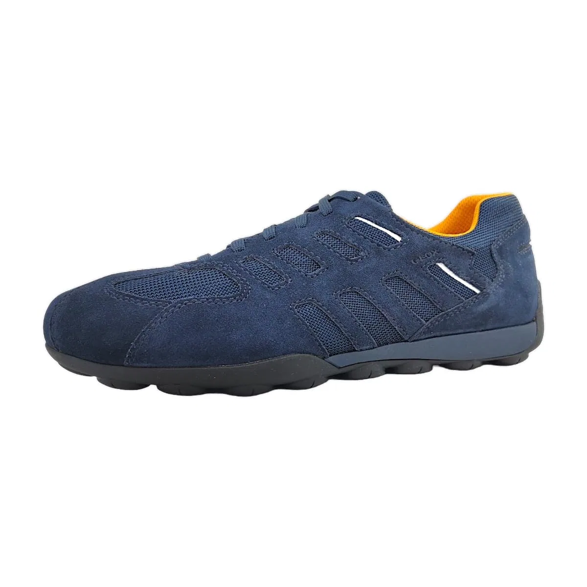 Детские кроссовки для мальчиков кожаные U Snake 2.0 A Geox, Blue Navy