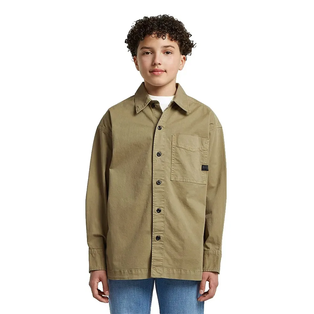 Детская рубашка с длинным рукавом Boxy Fit G-Star, Green