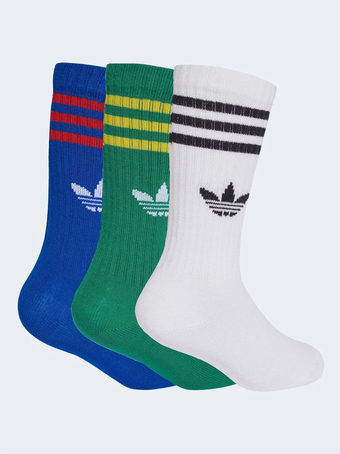 Носки, набор 3 пары, adidas Originals, синие — фото 2