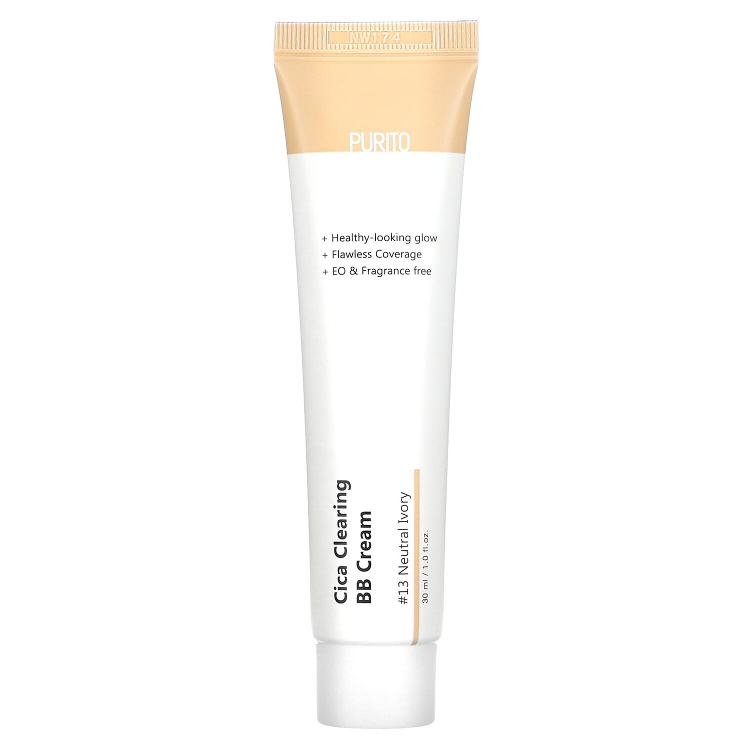 

Cica Clearing BB Cream, #13 Neutral Ivory, 1 fl oz (30 ml) Purito