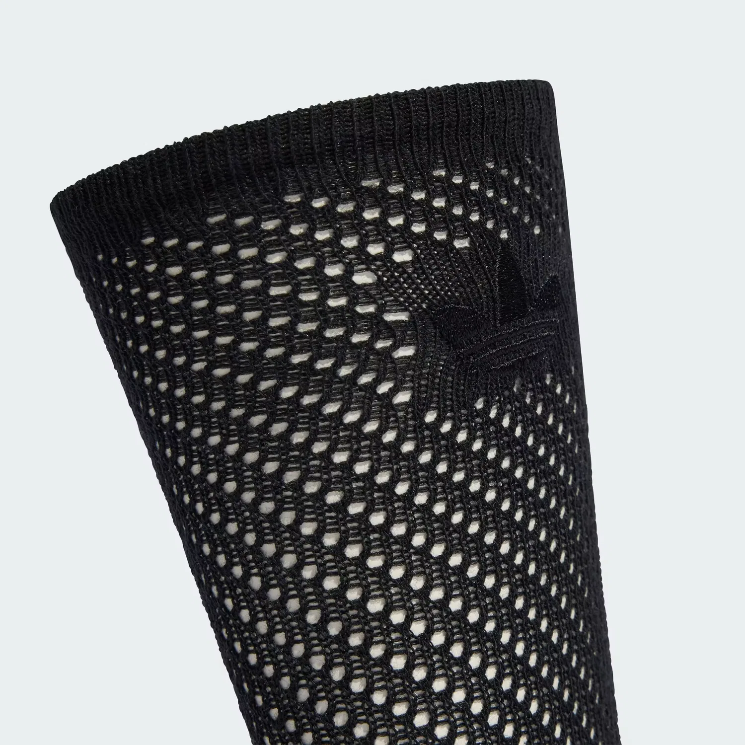 Женские носки-гольфы с вязаной фактурой, 2 пары, Crochet Crew Socks Adidas Originals, молочно-белый/черный — фото 3