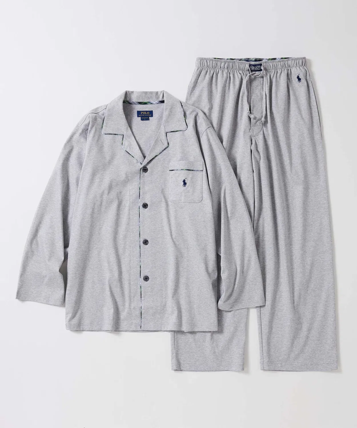 Мужской комплект пижамы с длинным рукавомPOLO RALPH LAUREN, Heather Grey