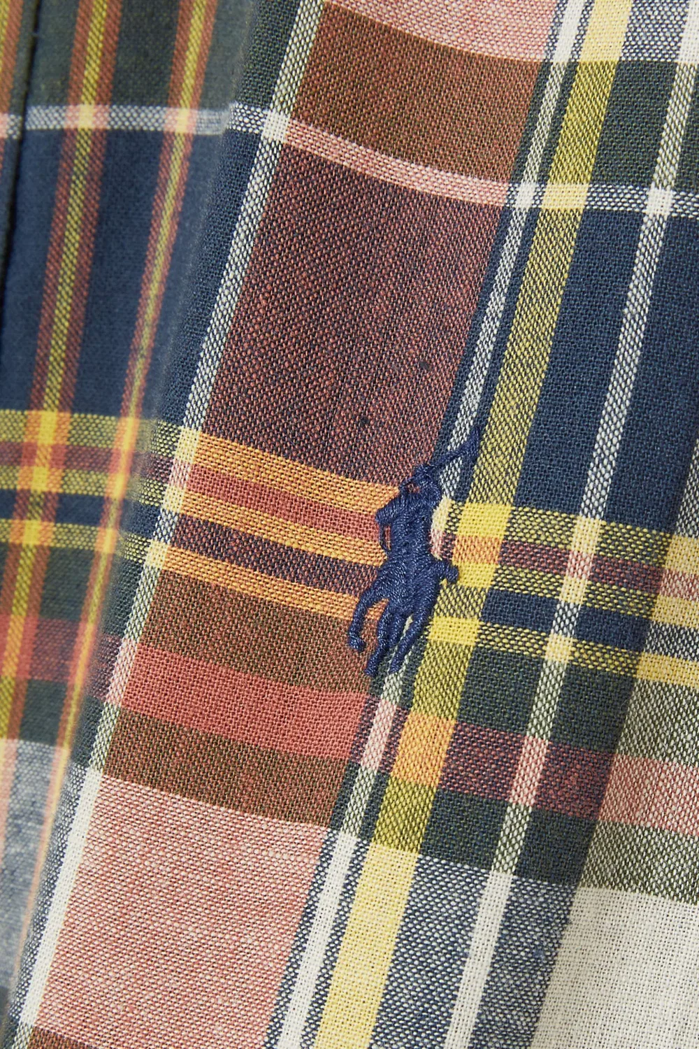 Рубашка с клетчатым принтом из хлопка Polo Ralph Lauren — фото 3