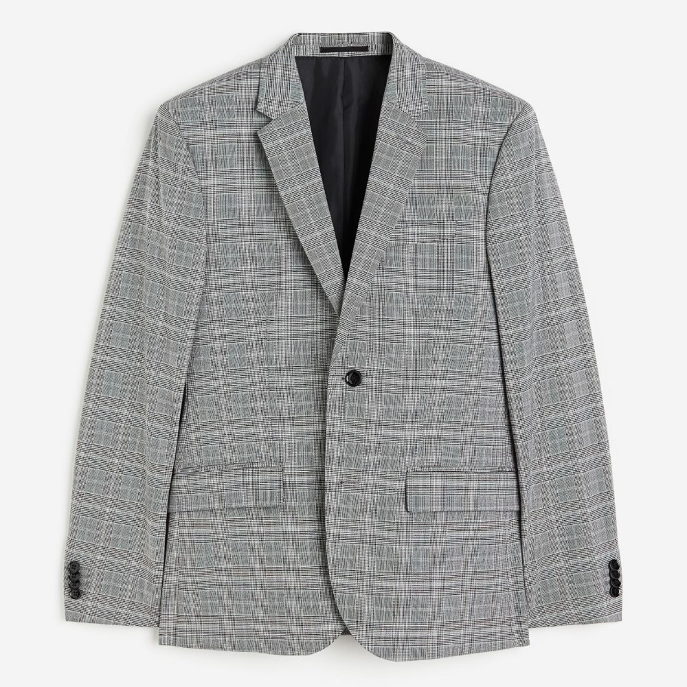 

Пиджак H&M Skinny Fit, серый