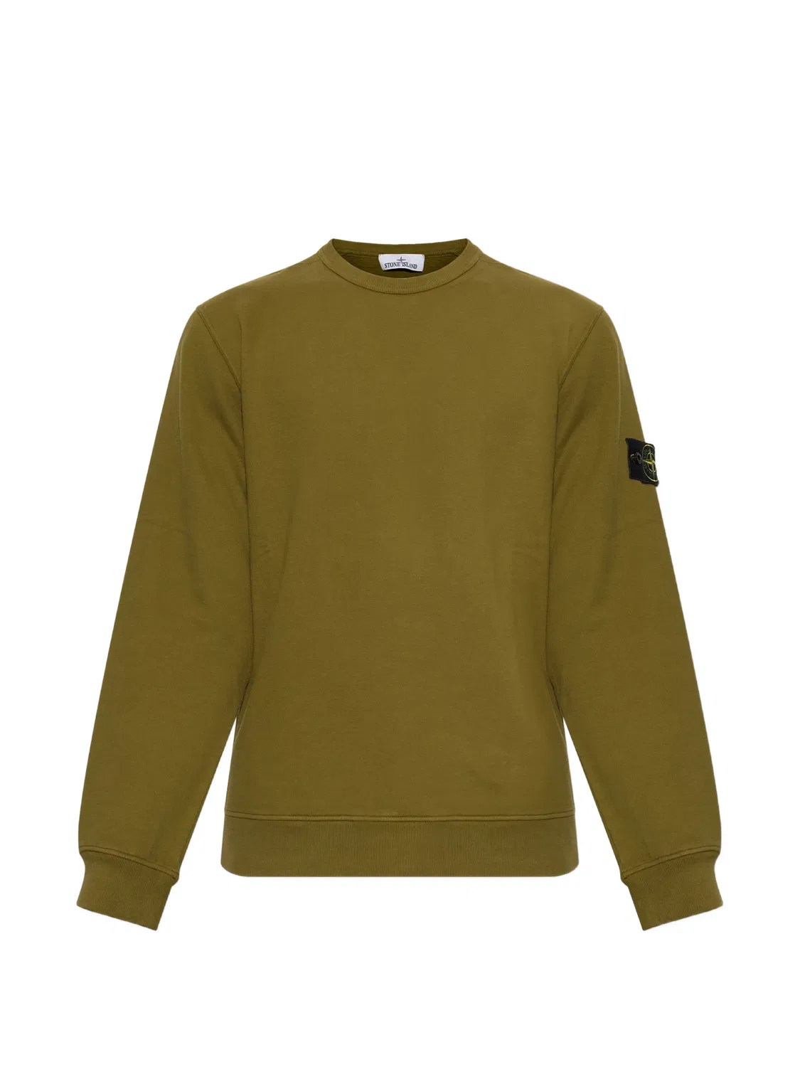 Stone Island Свитшот с патчем зеленый