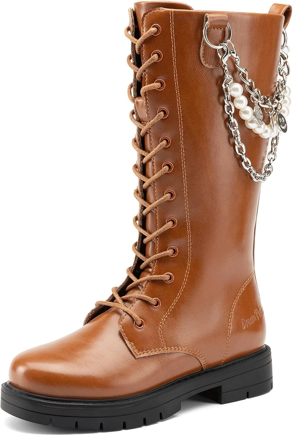Детские сапоги для девочек с меховой подкладкой DREAM PAIRS, Tan