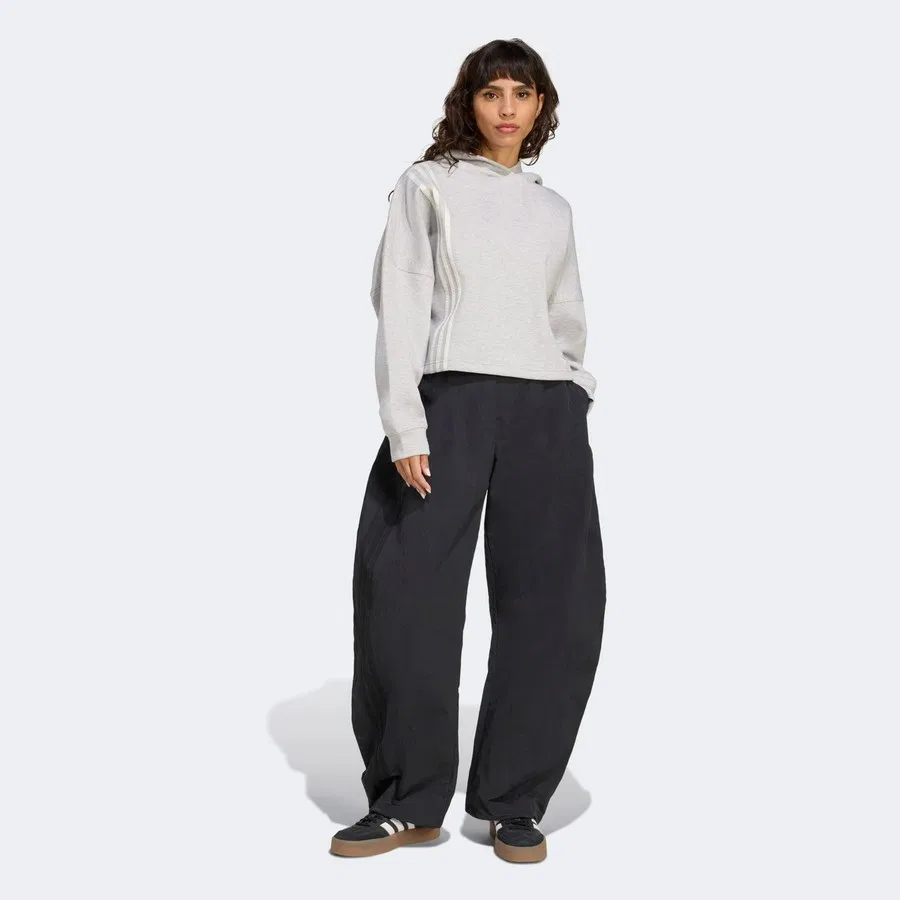 Женский свитшот с длинным рукавом adidas 3 Stripes Hoody, Серый — фото 2