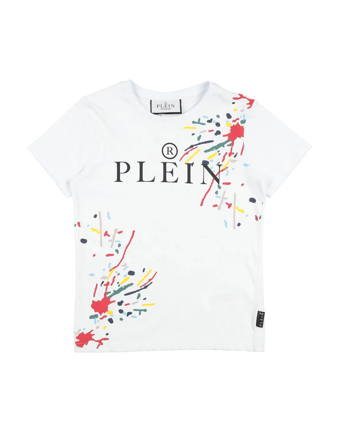 Детская футболка с принтом Philipp Plein, белый