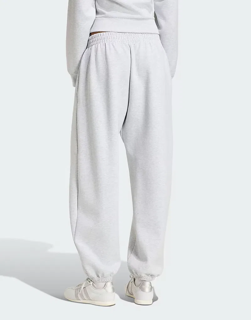 Свободные брюки Adidas Performance Soft Lux светло-серый — фото 3