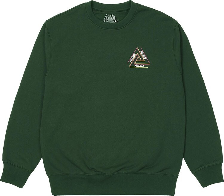 

Толстовка Palace Basically A Tri-Ferg Crew 'Green', зеленый