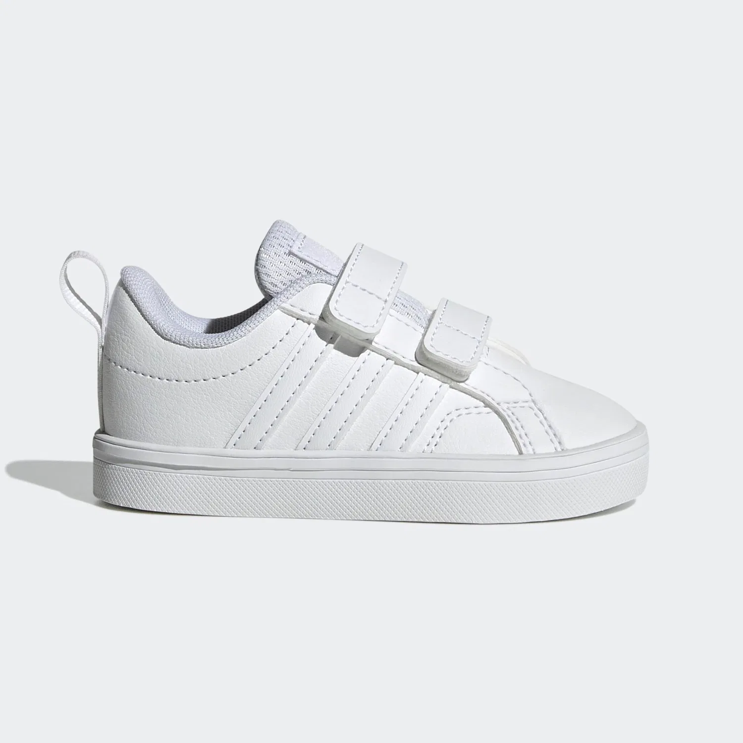 Детские кроссовки на липучках VS PACE 2.0 KIDS Adidas Sportswear, Cloud White / Core Black — фото 2