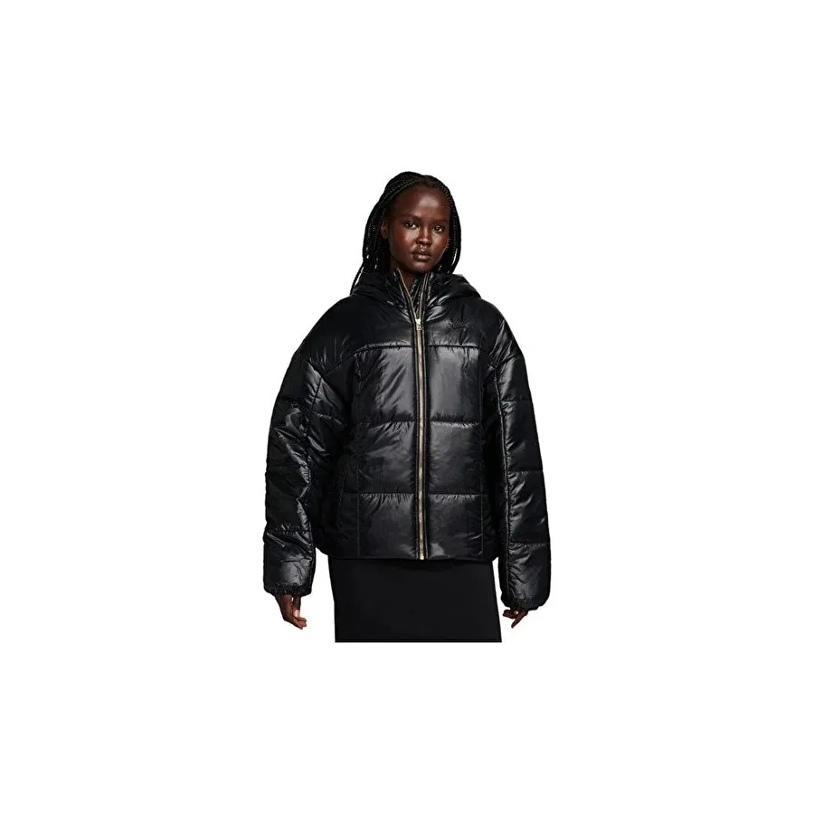 Женский пуховик Therma Fit Classic Puffer Shine Nike, Оливковый