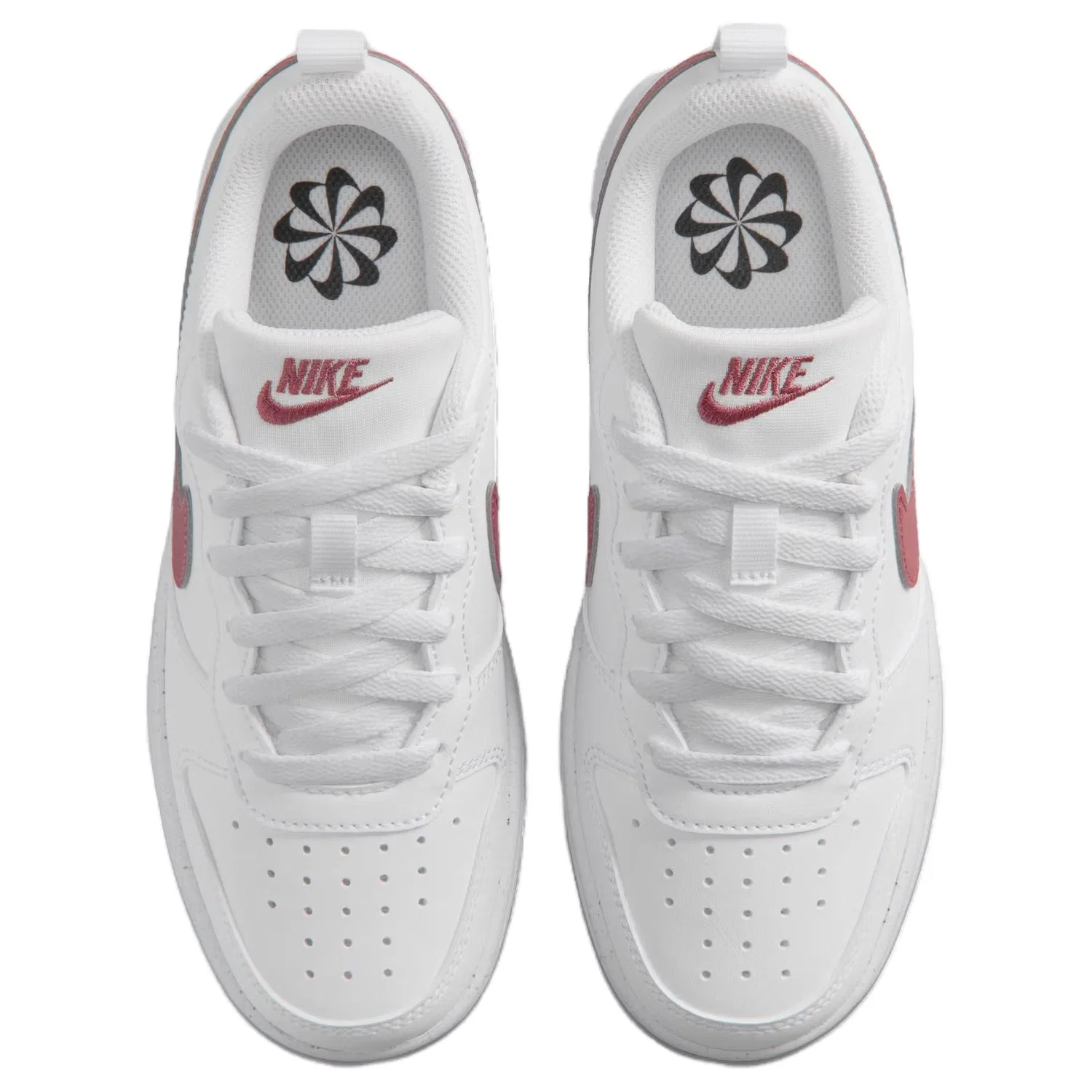 Детские кроссовки для скейтбординга Nike Court Borough Recraft, Цвет White Red — фото 4