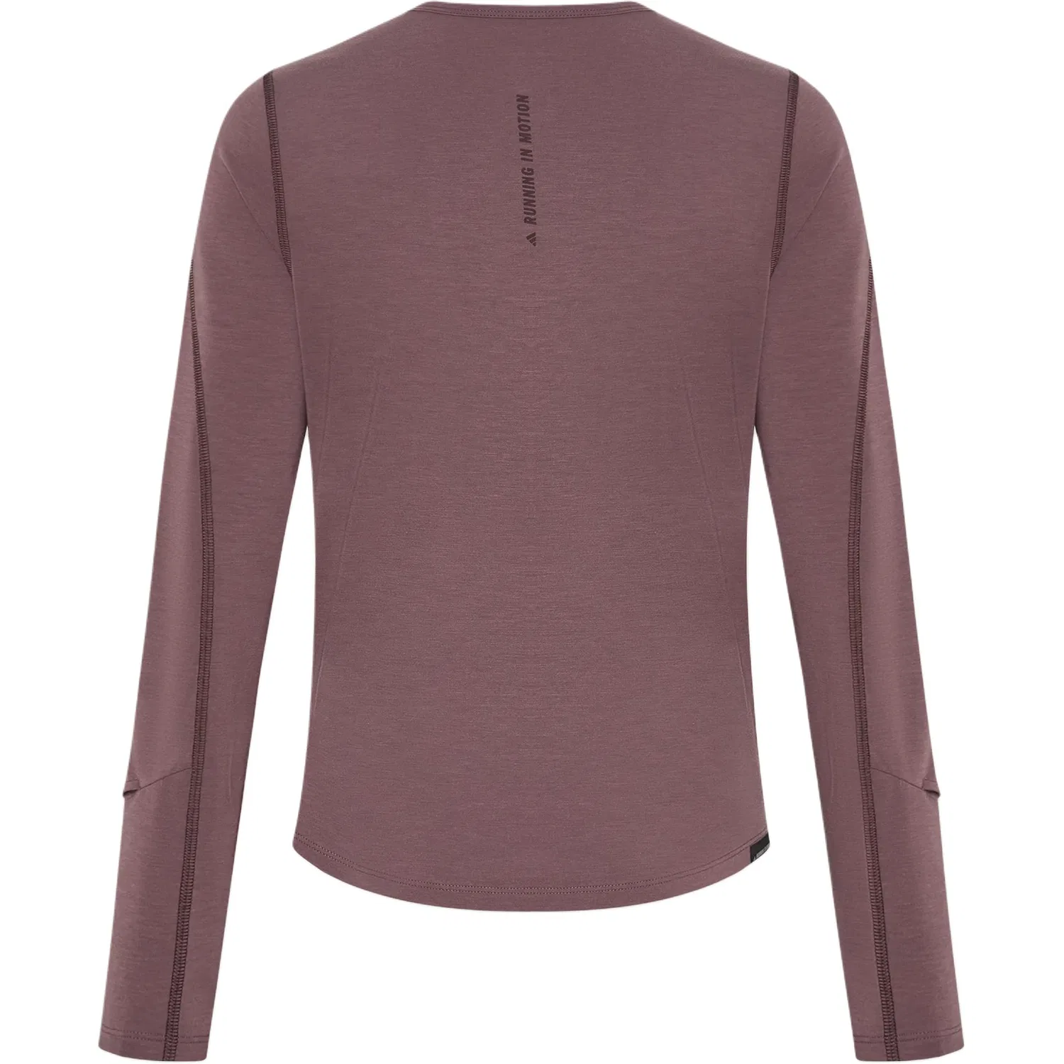 Женская футболка для бега с круглым вырезом Adidas, Dark Purple/Dark Brown — фото 3