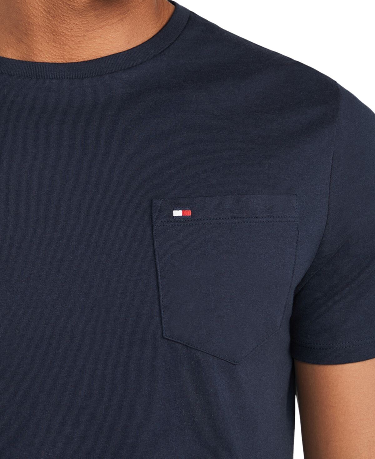 Мужская футболка big & tall tommy с круглым вырезом и карманами Tommy Hilfiger, мульти — фото 4