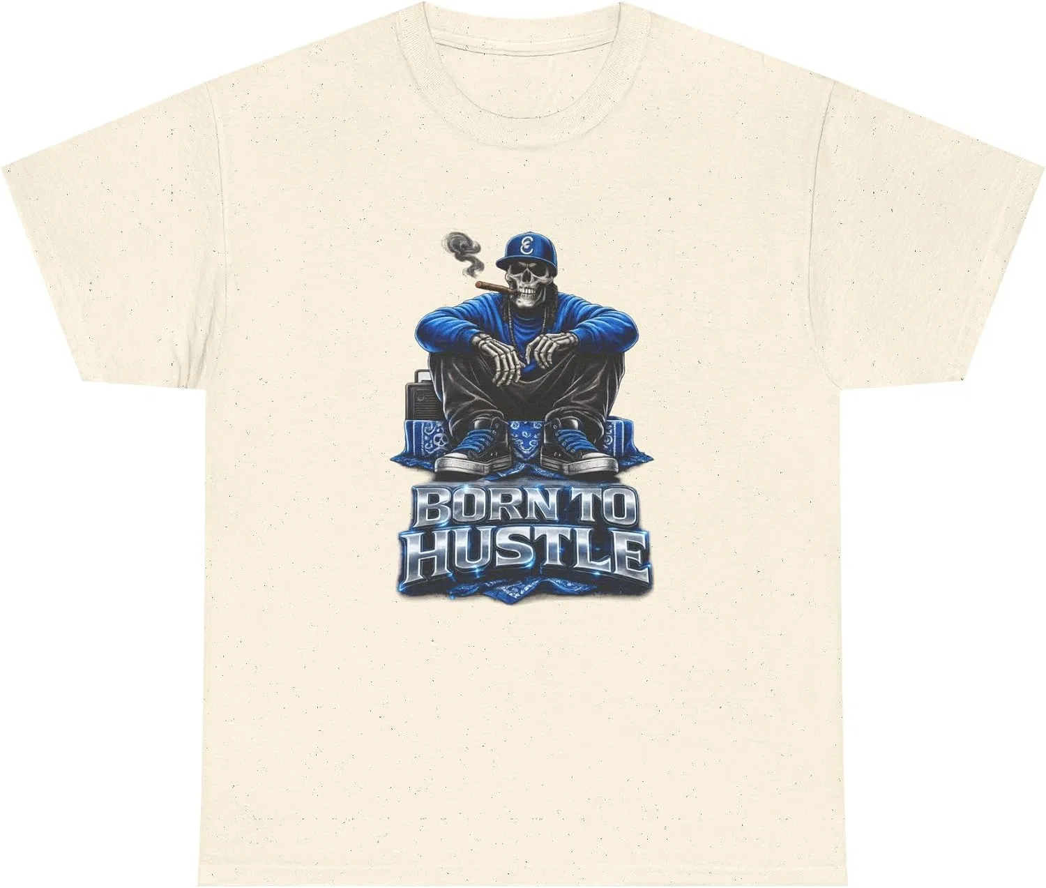 Футболка с графическим принтом Born to Hustle, Natural