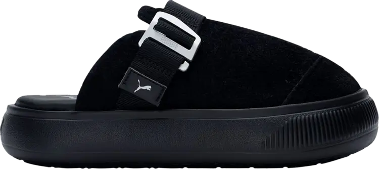 Сандалии Puma Wmns Suede Mayu Mule Black Silver, черный