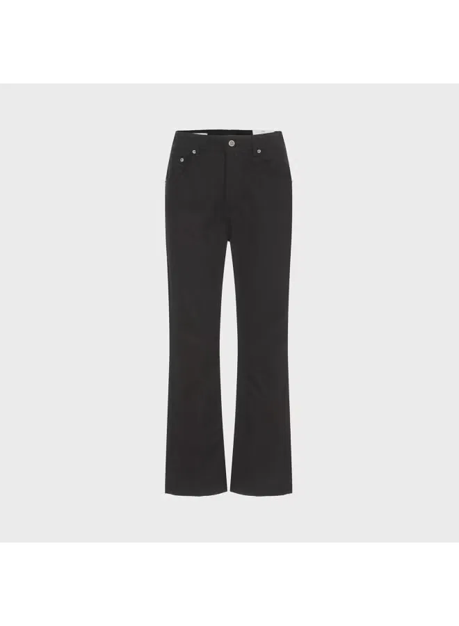 Брюки хлопковые джинсовые Zara, черный — фото 2