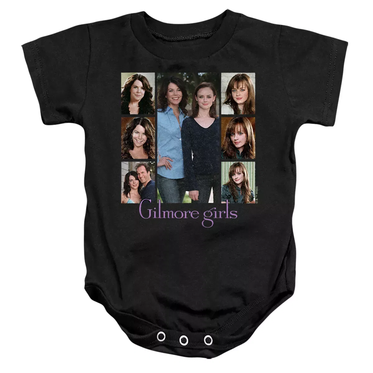 Детское боди для мальчиков с коротким рукавом Gilmore Girls, Black