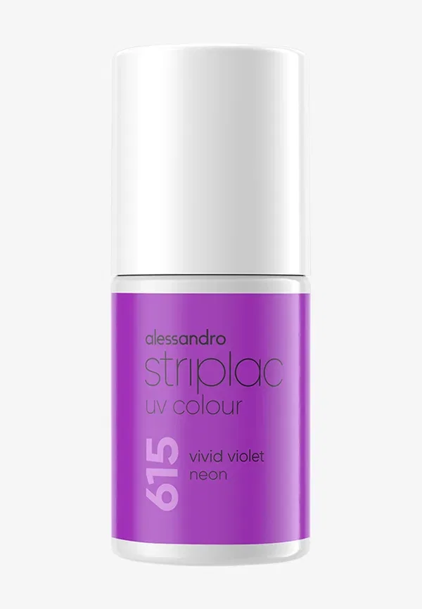 Striplac UV неоновый лак для ногтей 6.5 мл Alessandro, фиолетовый