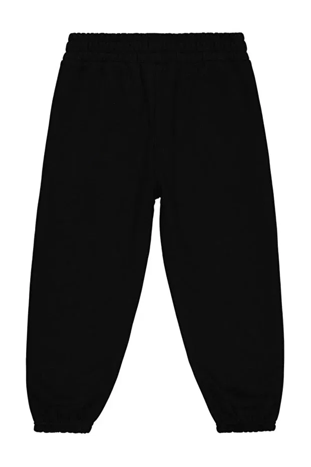 Детские спортивные штаны для девочек однотонные Civil Girls, Black — фото 2