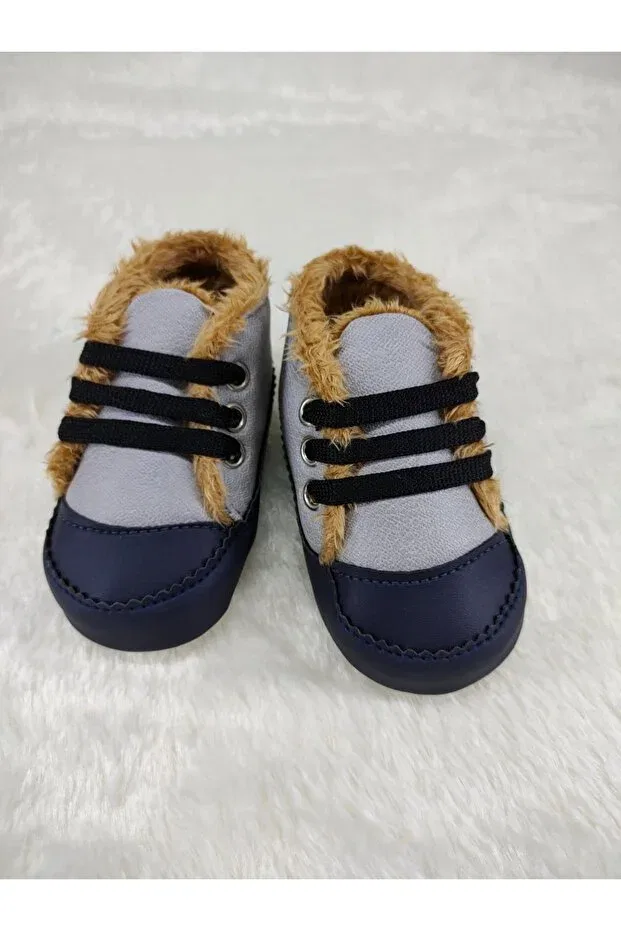 Детские пинетки для новорожденных с принтом Oscar Baby, Gray — фото 4