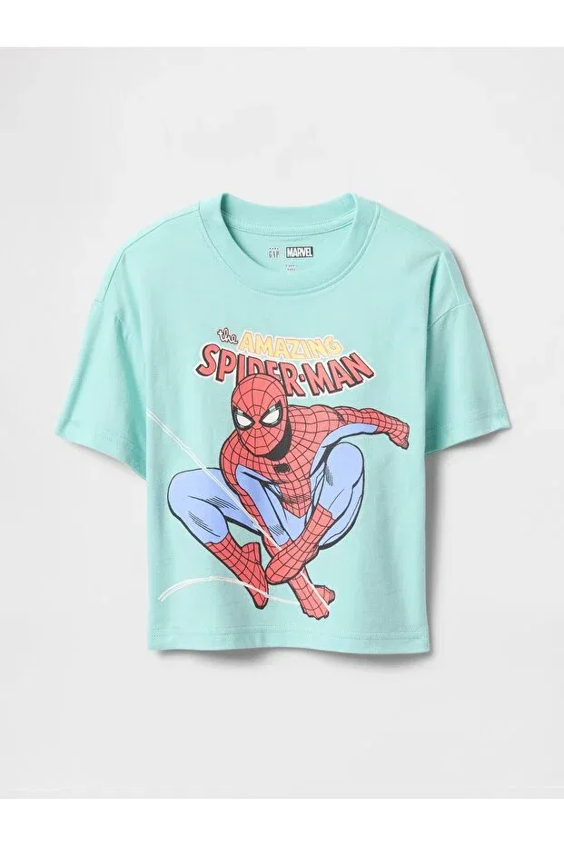 Детская футболка с принтом для мальчиков Marvel Gap, Blue-000