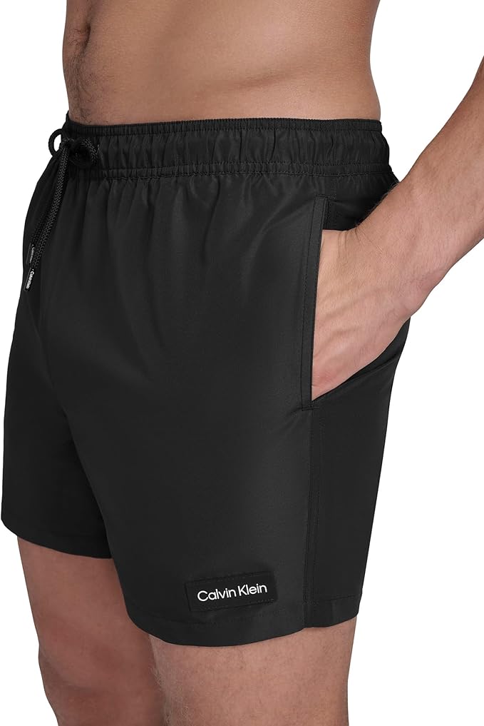 Плавательные шорты Calvin Klein Volley Quick Dry Lightweight, черный — фото 3