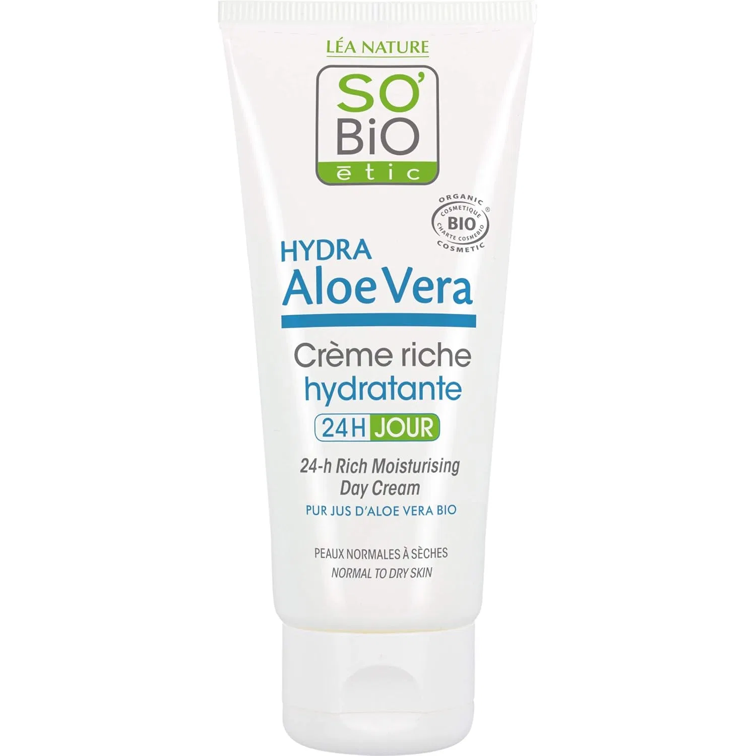 Увлажняющий дневной крем Hydra Aloe Vera, So'Bio Étic, 50 мл — фото 2