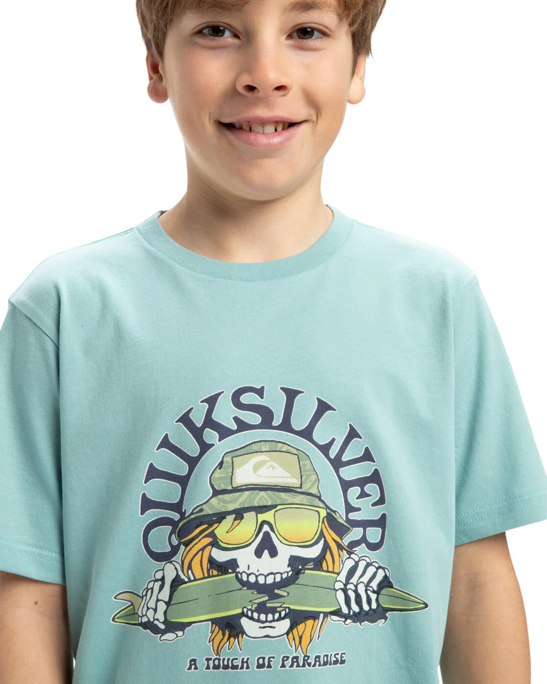 Детская футболка с коротким рукавом EV SKULL FEAST Quiksilver, Blau — фото 4