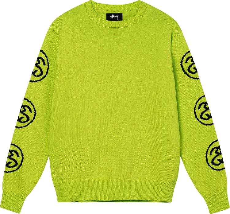 Свитер Stussy SS-Link Sweater 'Lime', зеленый - фото