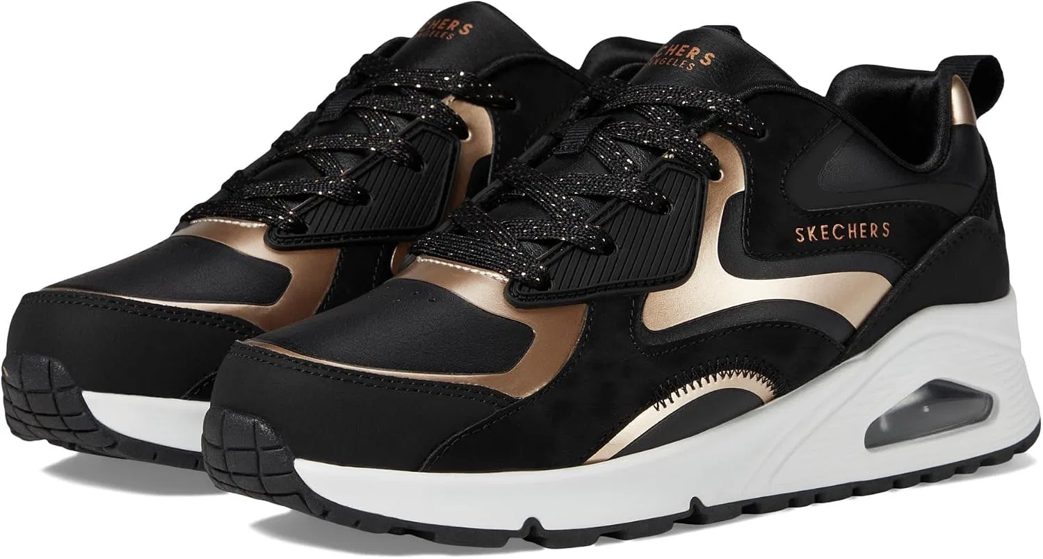 Детские кроссовки для девочек UNO Gen1 Color Surge Skechers, Black/Rosegold