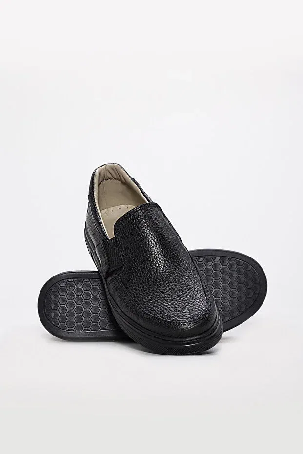 Детские повседневные туфли из натуральной кожи для девочек Mirgeshoes, Black