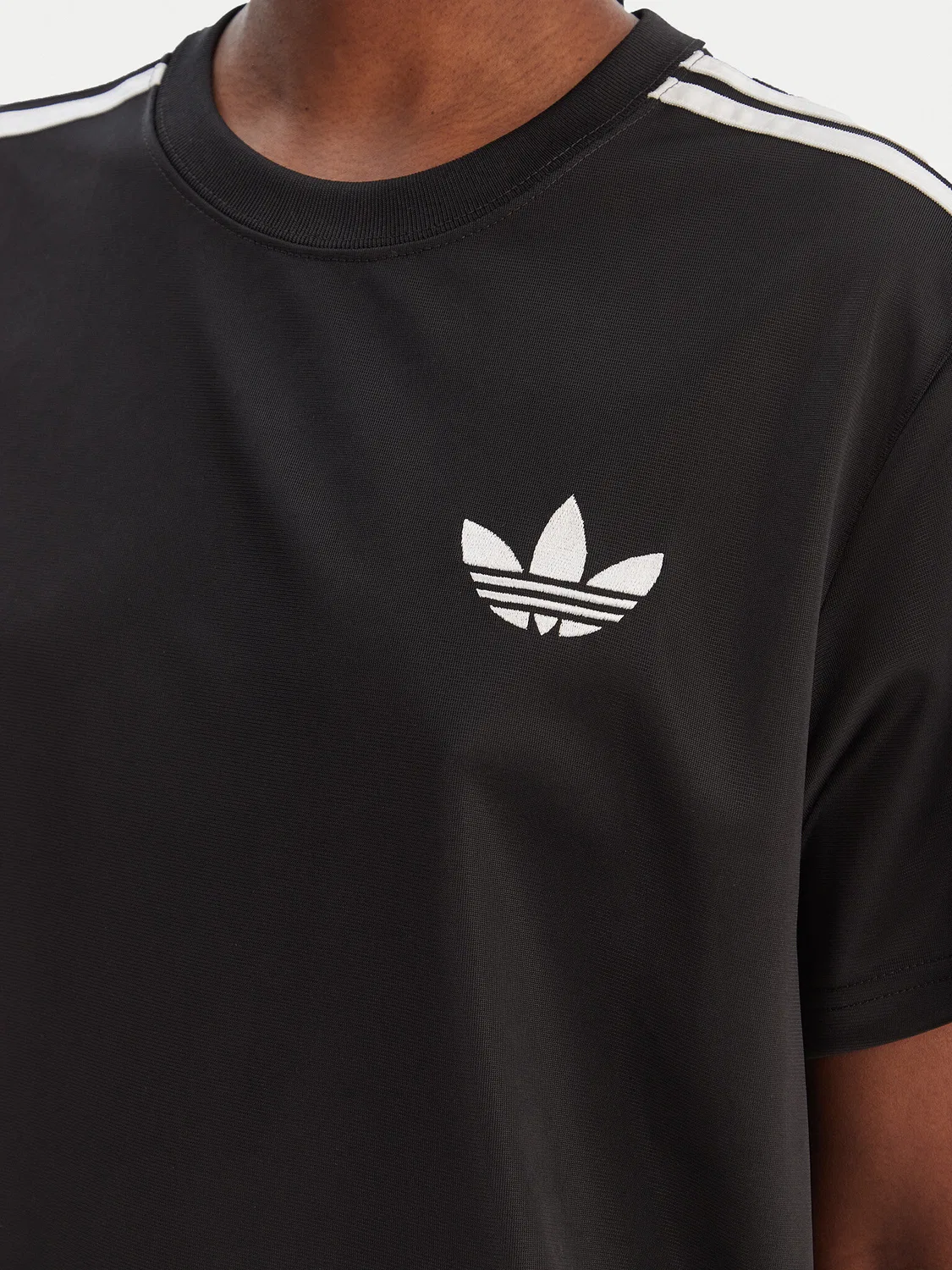 Женская футболка свободного кроя Firebird Adidas, черный — фото 4