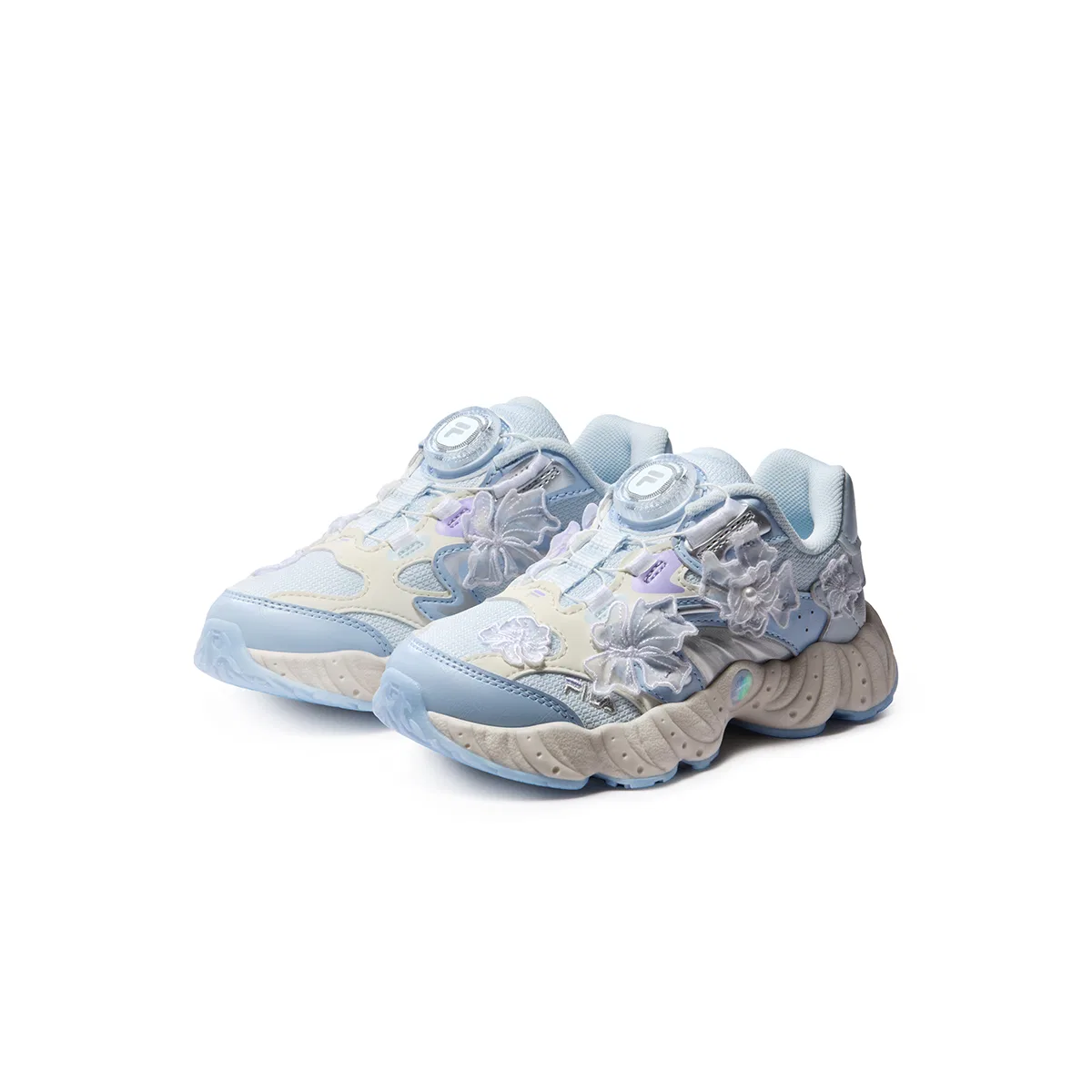 Детские кроссовки для мальчиков с ретро-стилем FILA KIDS, Country Air Blue/Milk White — фото 4