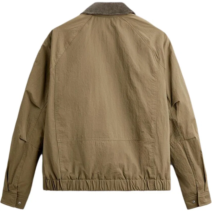 Мужской пуховик с лацканами, средней длины Puffer Jacket, ZARA, Sea Blue — фото 4