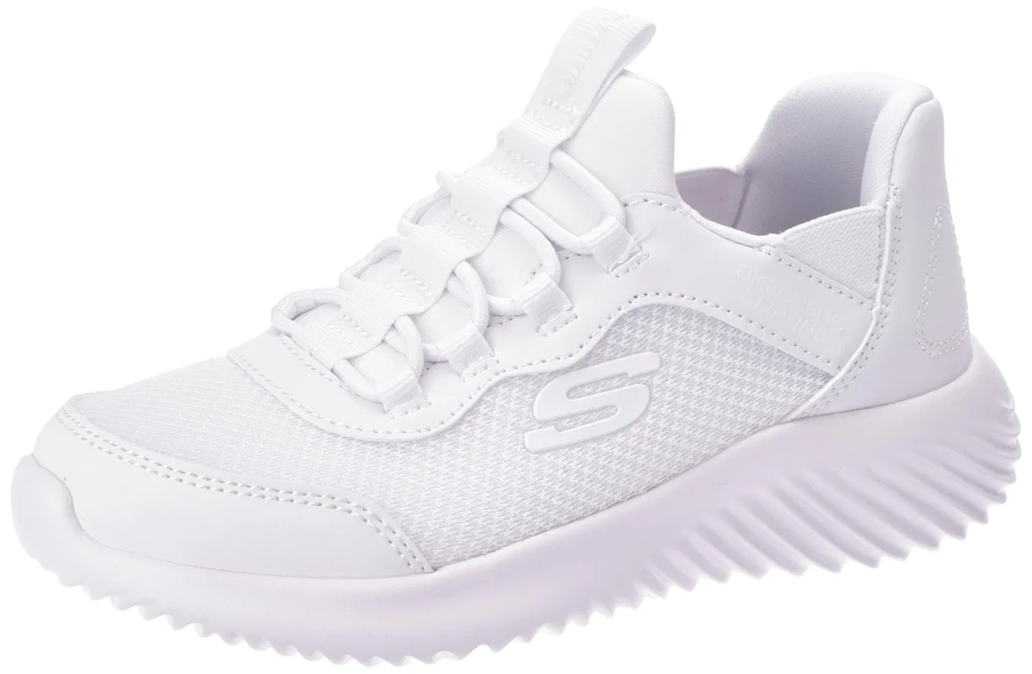 Детские кроссовки для мальчиков с дышащей подкладкой Bounder-Brisk-burst Skechers, White