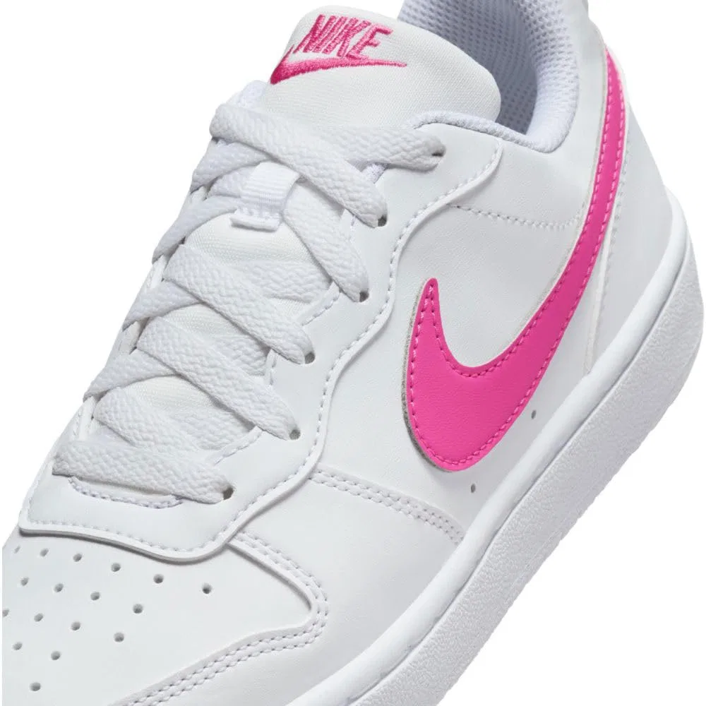 Детские кроссовки для девочек NIKE Court Borough Low Recraft Gs Girls NIKE, White Laser Fuchsia — фото 2
