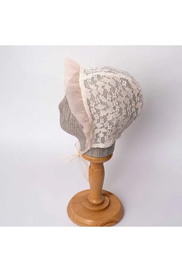 Детский для девочек комплект боди с завязкой сзади и кружевом, Back part with bow tie and lace, Cumino, Beige — фото 3